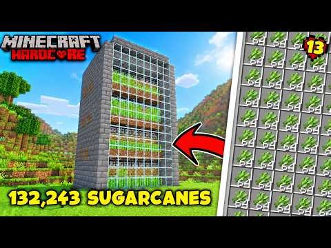 Minecraft 1.21 Best Unlimited Sugarcane Farm | Minecraft Hardcore Series #13