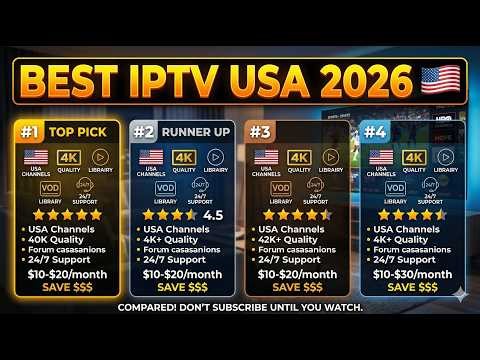 Best IPTV USA Subscription Service Providers 2026 (Full Review & Comparison)