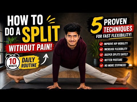 How to do a SPLIT WITHOUT PAIN! || Daily Routine Of Split | Middle split Stretching Exercised 