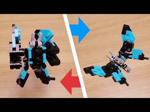 Mini LEGO brick Butterfly transformer robot - Wingbeat #LEGO #MOC #Butterfly #bug