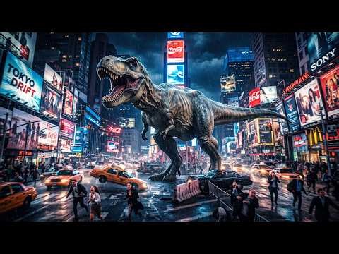 T-Rex vs Modern City: 24 Hour Survival Challenge