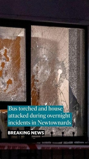 Bus torched and house attacked in Newtownards overnight