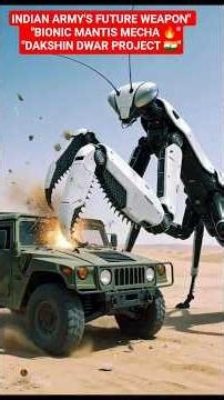 Indian Army's Future Bionic Mantis Mecha 🔥 Dakshin Dwar Project INDIA #shorts