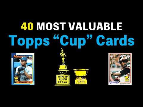 OVERLOOKED: 40 Most Valuable Topps CUP Cards - 2nd Year All Star Rookie Baseball Cup Cards
