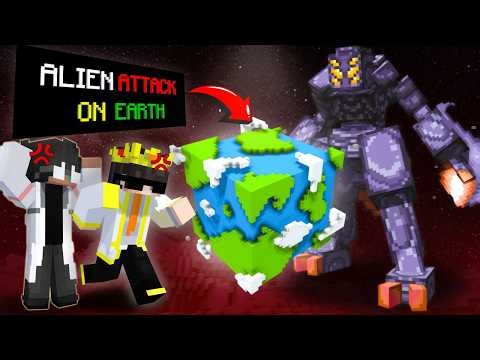 Alien👽 Attacked On Our Minecraft World....