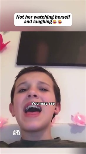 Millie Bobby Brown singing 'You may say I'm a dreamer'..Imagine