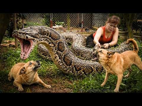72 Hours On High Alert: Giant Python Invades Farm Attacks The Dog – One Wrong Move Ends Everything!