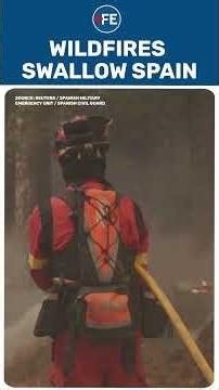 Spain’s Wildfires Rage Across Regions As Massive Flames Threaten Communities#shorts