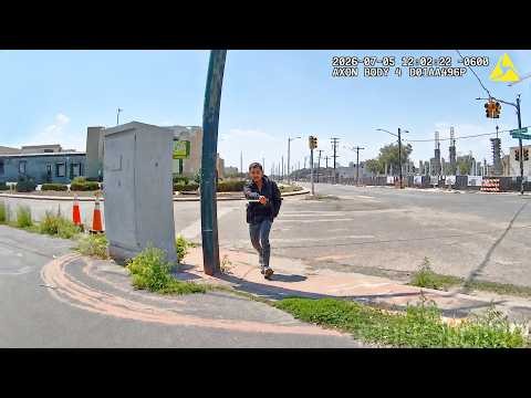 Police Chase Ends When Suspect Charges Officer With Knife