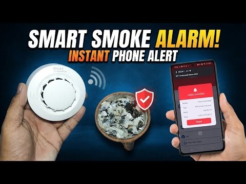 How to Install Smart Wi-Fi Smoke Detector | Mobile Alert Fire Alarm Review & Connection