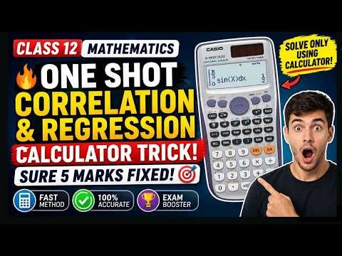 🔥ONE SHOT Correlation & Regression Calculator Trick | Class 12 Math | Sure 5 Marks Fixed NEB 2083