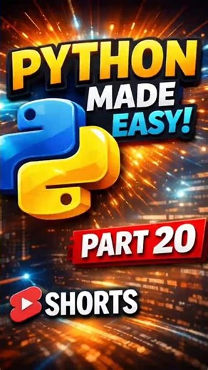 python made easy part20 #technology #python #coding #science #programming #shorts #viral #nobatidao