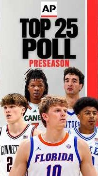 My College Basketball Preseason AP Top 25 Reaction