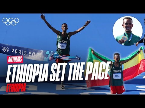 Ethiopia Set an Olympic Record🥇🏃‍♂️ | Best of Ethiopia at #paris2024 | Anthems