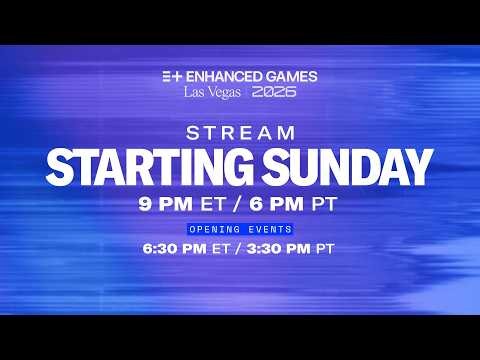 ENHANCED GAMES 2026 | LAS VEGAS | OFFICIAL LIVE STREAM