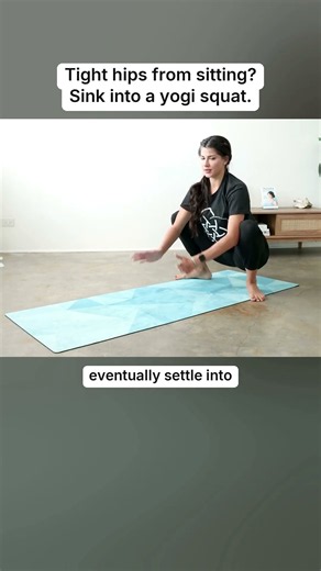 Tight Hips From Sitting? Sink into a Yogi Squat | Sarah Beth Yoga