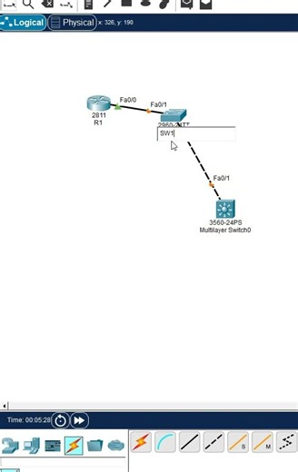 6.How to Connect CISCO Switch and Router with Cable in CISCO Packet Tracer?