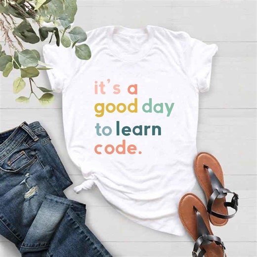 Good Day to Learn Code Shirt. Coding Gift for Programmer. Computer Tee - Etsy