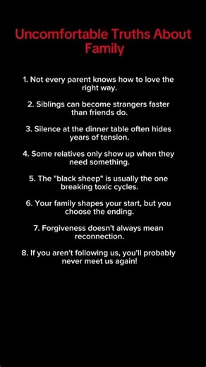 Family Truths Most People Don't Talk About|Life Lessons About Family