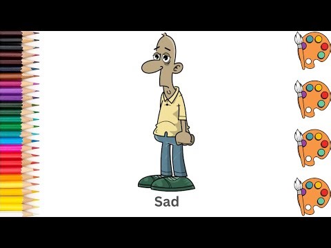 Sad - Sketch Art and Paint | Step by step tutorial | Pencil to Palette