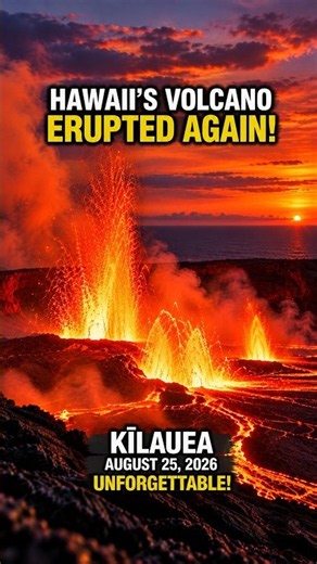 HAWAII'S VOLCANO ERUPTED AGAIN!