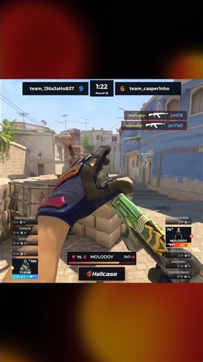 molodoy pulls off an INSANE 1v2 with a ONE TAP #StarSeries #cs #cs2 #hellcase #molodoy #faceit