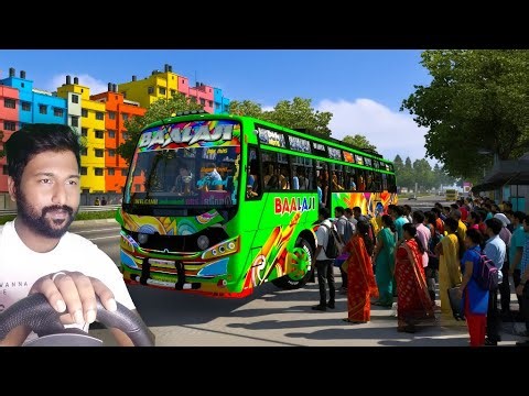 Balaji Bus bus driving Ets2 g29 steering wheel gameplay Tamil - VTG