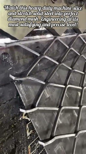 How Industrial Machines Turn Solid Steel Into Mesh