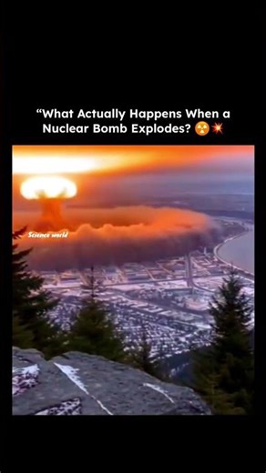 Explosion of Nuclear bomb on earth #scienceworldupdates