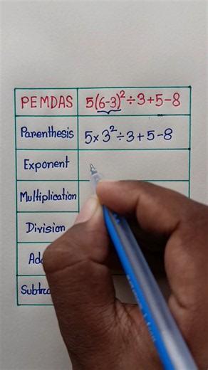 Order of Operations | Algebra Fundamentals #maths #algebra #pemdas