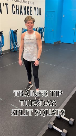Burn Boot Camp - Woodlake on Instagram: "Trainer Tip Tuesday 🗒️ Eileen walks you through the best ways to perfect a split squat #trainertiptuesday"