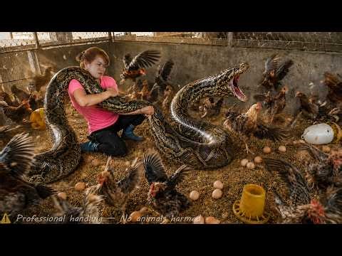 72 Hours of Terror: Giant Python Invades Chicken Coop — One Wrong Move Could Cost Everything