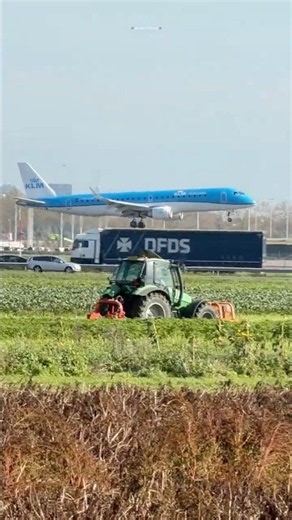 Embraer E190STD KLM From Turin Landing at Amsterdam Schiphol Airport PH-EXE Flight KL1640 #embraer