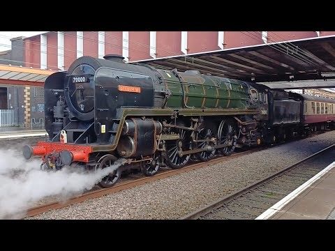 BRITANNIA fails and a pair of class 20s come to the rescue to bring her back to Crewe