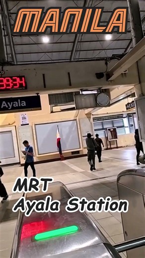 MRT Ayala Station Makati Real Look Around a Busy Metro Manila Transit Hub #travel