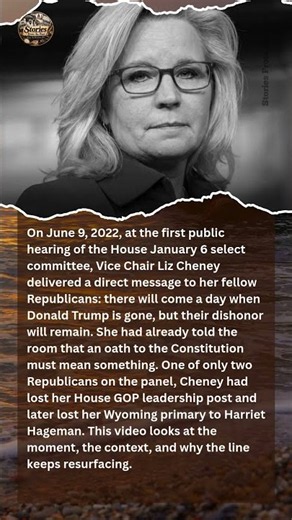 "Your Dishonor Will Remain": Liz Cheney's Warning to Republicans at the Jan. 6 Hearing