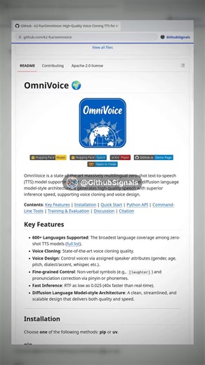 OmniVoice: Clone Any Voice in 600 Languages in Seconds