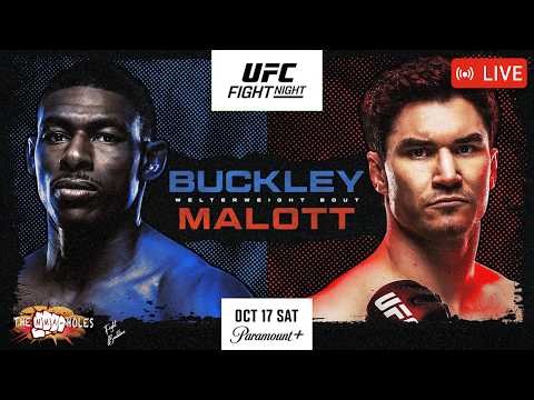 🔴 UFC EDMONTON: JOAQUIN BUCKLEY x MIKE MALOTT | LIVE STREAM
