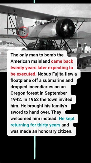 Why A Japanese Pilot Returned To Oregon With A Sword #short #history #ww2