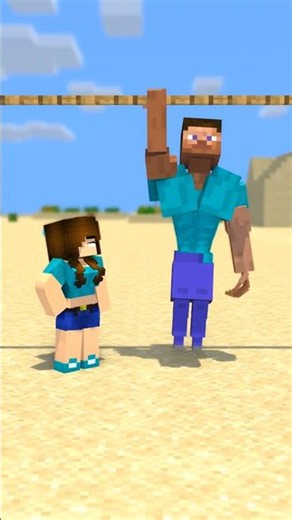 Herobrine Vs Strong Steve, Body Transformation - Minecraft Animation