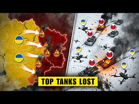 Russian “INVINCIBLE” T-90M Tanks Push Past Drone Swarms — And the Ending…