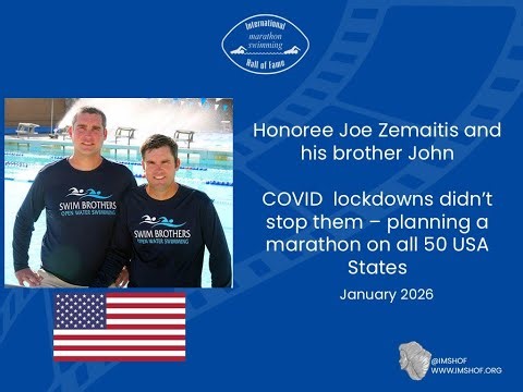 Honoree Joe Zemaitis didn't let COVID slow him down...he brother John planned marathons 50 states.