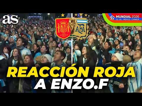 ¡LOCURA EN BUENOS AIRES! REACCIÓN a la ROJA de ENZO FERNÁNDEZ | FINAL MUNDIAL | ESPAÑA - ARGENTINA