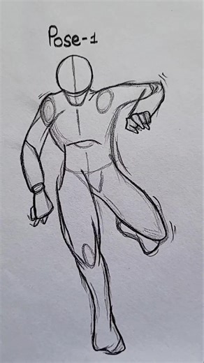 How to draw poses ( hard ) #art #sketching #shorts #skyketch