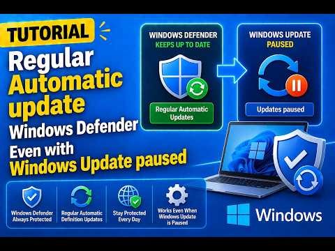 How to Regular Automatic update Windows Defender Virus Database Even with Windows Update is paused