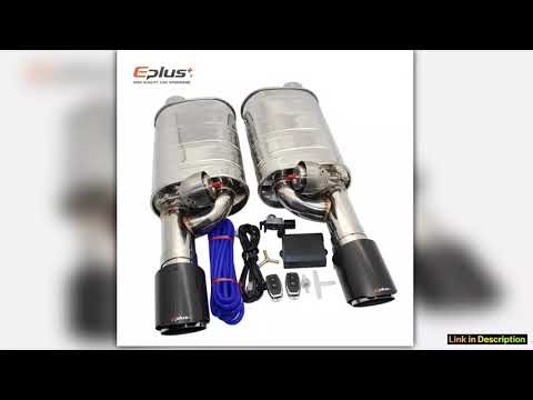 EPLUS 1 Pair Car Exhaust System Vacuum Valve Control Exhaust Pipe Kit Remote Control Variable