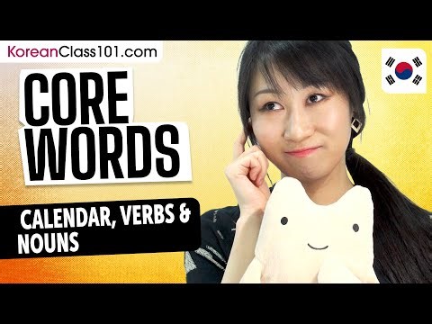 Learn Korean with Kyejin (Past Livestreams) - Core Words Calendar Verbs and the Noms