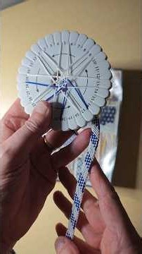 Kumihimo Tutorial Easy Naiki Technique... blue and white