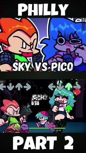 FNF - Sky: REBORN [PART 2|Philly] [WEEK PICO] (FNF MOD) #shorts