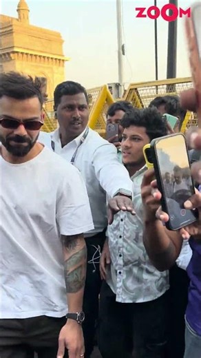 Virat Kohli spotted at the Gateway of India; as he arrives from Alibaug in a jetty #shorts